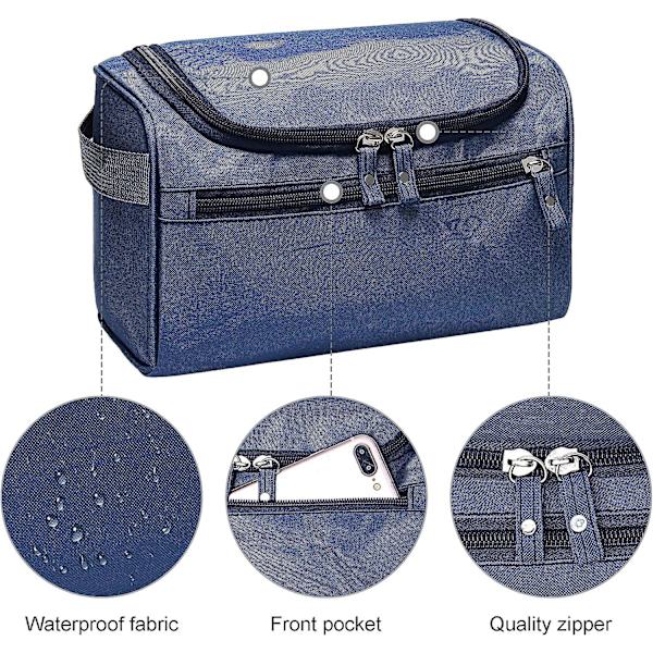 Hängande toalettväska för resor, förvaring av duschväska, herrarnas rakväska, Dopp-kit, arrangör med krok