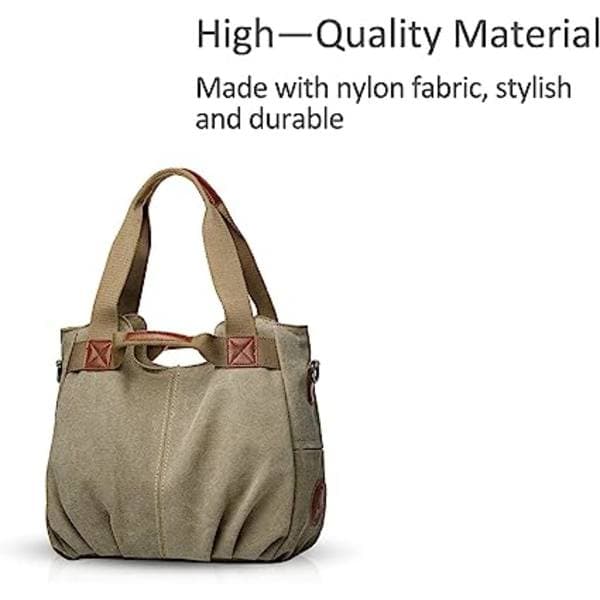 Canvas Handväska Dam Crossbody Väska Dam Axelväska