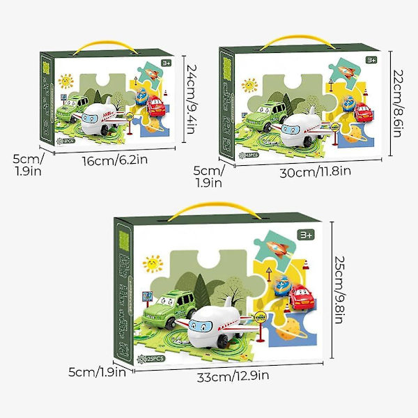 Tee-se-itse sähkökäyttöinen kärry, lasten opetuspalapelurata-auton leikkisetti, palapelurata leikki ajoneuvoilla, rautatievaunun rakennuslelut DIY-koulutus 15PCS Space