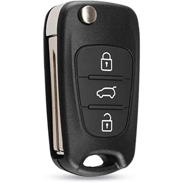 3-painikkeinen avaimenperän kotelo, yhteensopiva Hyundai i20 i30 i35 ix20 ix35 -taittuva kaukosäädin, auton avaimen lisävarusteet