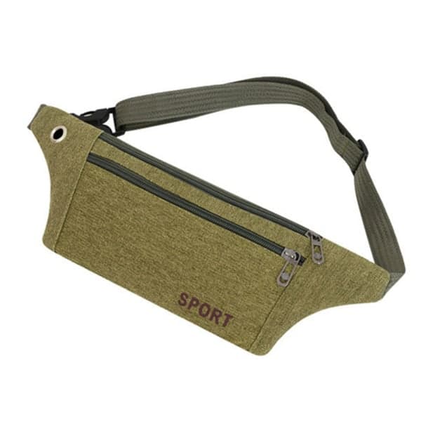 Slitstark och snygg midjeväska (justerbar) Khaki