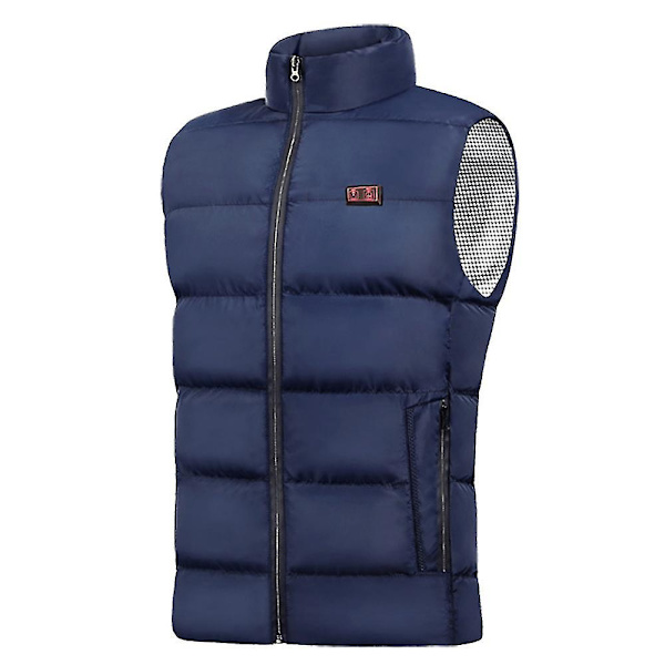 Uppvärmd Väst Män Kvinnor Usb Uppvärmd Jacka Uppvärmning Termisk Kläder Mycket Bra Present Mycket Bra Present Blue 4XL