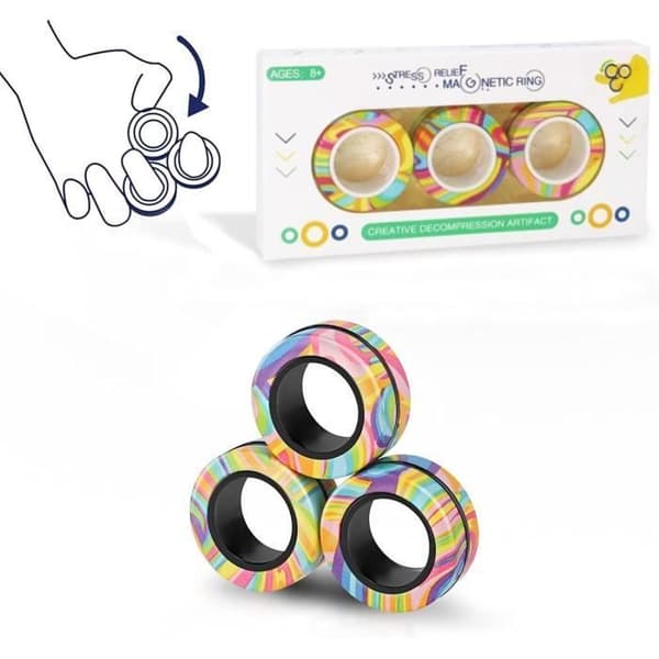Fidget Toy - LARGEIGHT - HÅNDSPINNER - Flerfarget - Antistress - For voksne