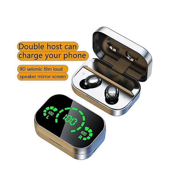 Yd04 Langattomat Bluetooth-kuulokkeet Led-digitaalinäyttö Kuulokkeet Korvan sisäinen Bluetooth 5.3 Kuulokkeet Urheilu