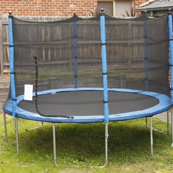 Solbeskyttelsesovertræk til trampolin, 244 cm diameter, til 6-stangs trampoliner, UV-bestandigt solbeskyttelsesnet