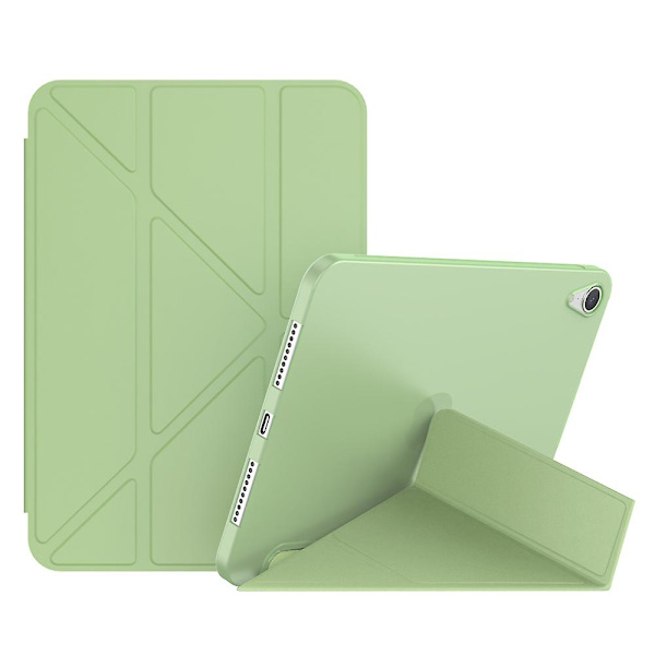 Magneettinen absorptio Origami Smart TPU + PU-nahkainen tablettikotelo iPad minille (2021) Green