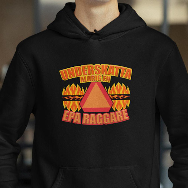 Undervurder aldrig en episk raggare Fire sort hættetrøje S Small