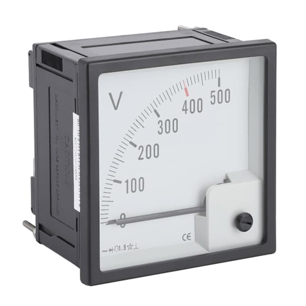 Voltmeter Voltmeter Rektangulær Berøringsskala AC 0‑500V Båtkabin Instrumentpanel