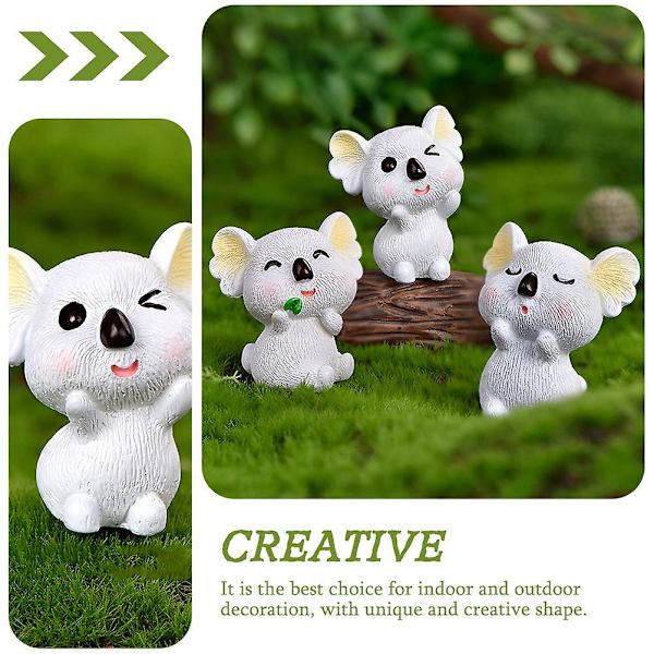 6 stk. Dekoration til julebord Koala kagepynt Koala kagedekoration Have layout Koala dekoration Dyr legetøj