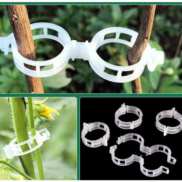 200 sett gjenbrukbare plastclips for planteclips / sengclips /
