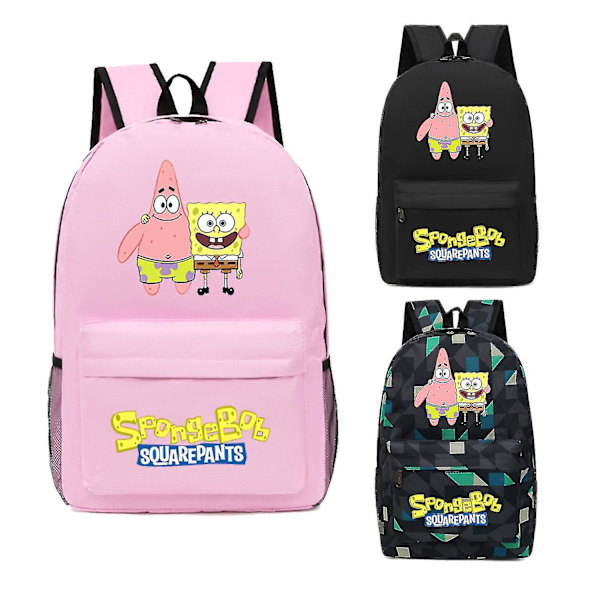 Spongebob Ny Ryggsekk Kawaii Tegneserie Mote Skoleveske Anime Bag Oxford Stoff Barnehagesekker Trendy Studentvesker Gaver-l D