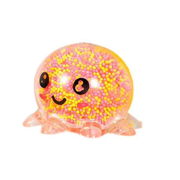 Antistressboll Okrossbar Venting Lysande Bläckfisk Leksak Reliever Squeeze