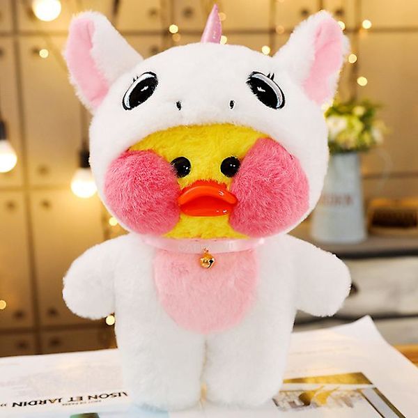 30cm Lalafanfan Cafe Ankka Pehmolelu Yksisarvinen Totoro Panda Pehmolelut Täytetyt Pehmeät Eläinnuket Lapsille Tytöille Syntymäpäivälahjat White Unicorn 30cm