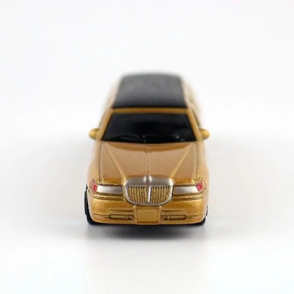 1:60 mittakaavan painevalettu metallileluajoneuvomalli Stretch Lincoln Limousine Luxury Educational Car Collection Gift Kid Ovet avattavat Gold