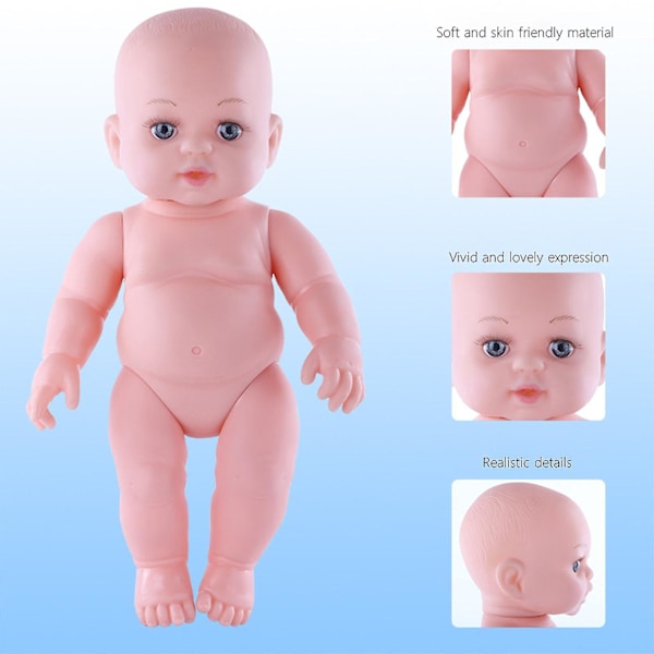 Leverans imorgon Reborn Doll 12 tum Simuleringsbabydocka Vinyldocka Dockleksak Reborn Baby Doll
