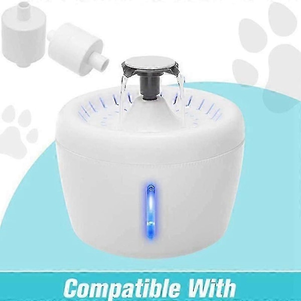 4 stk. vandfontænefilter hund drikke dispenser filter strømmende vand/loop filter automatisk