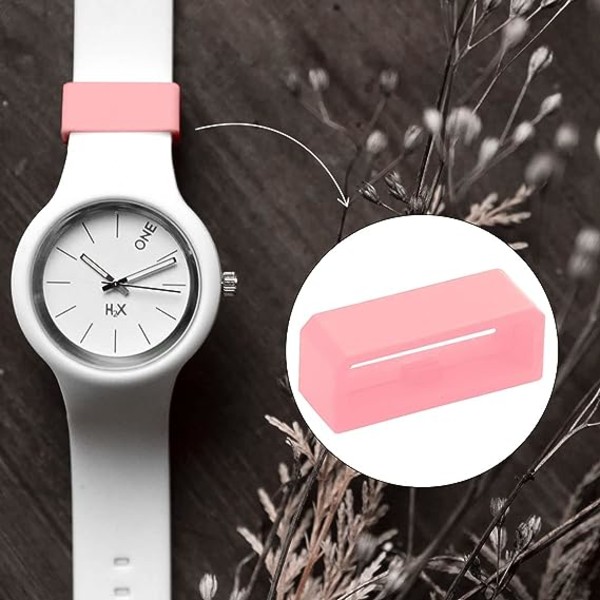 6 st watch , 20 mm 22 mm silikonremshållare Fästringdelar för byte av smart watch