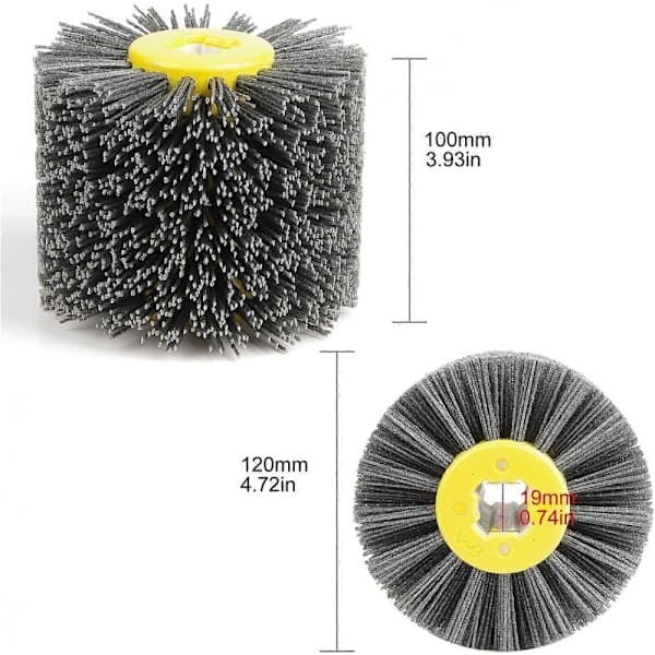 Slibebørster #240 Slibepolerskive Trådbørste Diameter 120mm Sort #240