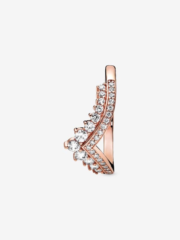 Pandora - Princess Wishbone -sormus - 14k ruusukullattu Circumference: 52mm