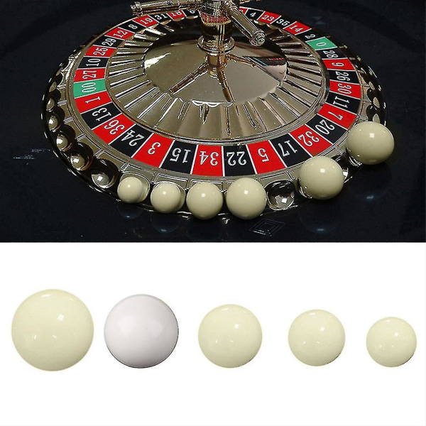 Set med 3, ersättningsboll för kasinoroulettspel American Roulette Ball Resin Ball 15MM