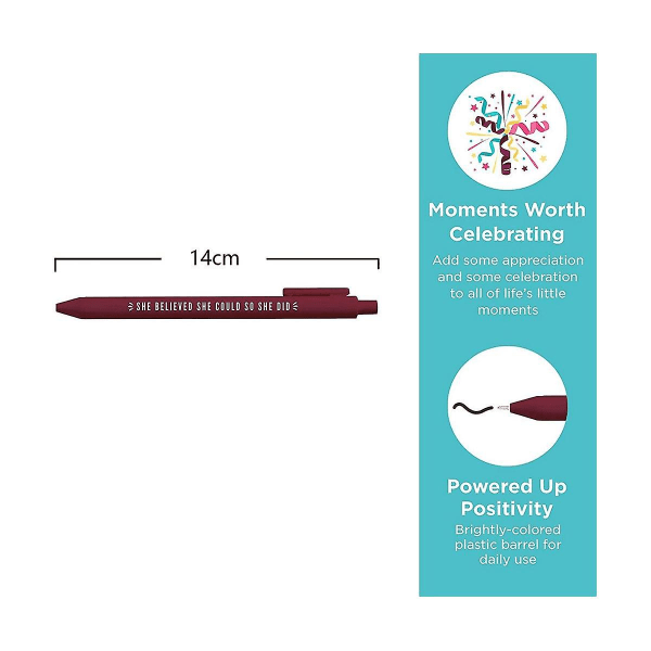 5-pack färgglad neutral penna för skolkontor hemanställda gåvor