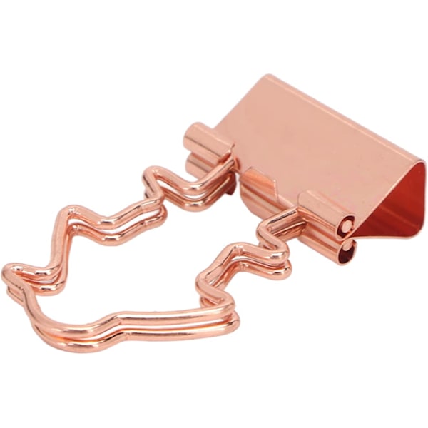 Klämmor Kontor Viktiga Kontorsmaterial Lång Svans Ihålig Flerfunktionell Hemmakontor Klämmor Liten Kreativ Design Utökad Längd för Extra Fästelement 100 st Set Rose Gold