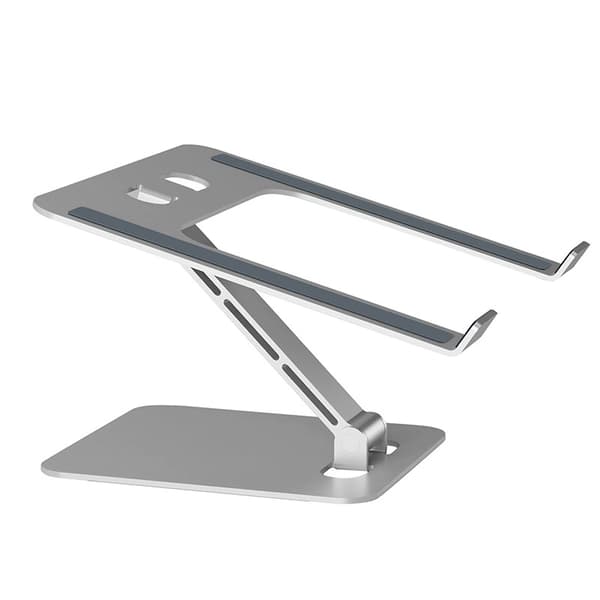 Laptopställ Skrivbord, Ergonomiskt Vikbart Datorställ med Justerbar Höjd Silver