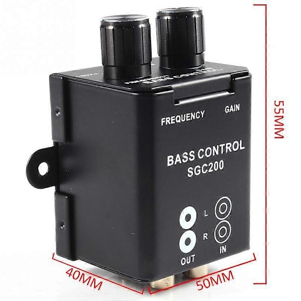 Universal Bilforstærker Højttaler Bas Controller RCA Frekvensregulator Sgc200 (Allerede Testet)