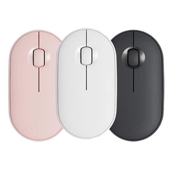 Komfortabel håndfølelse Pebble Mute Mouse M350 Bluetooth Dual Mode Trådløs Mus Fashion Light Lovely