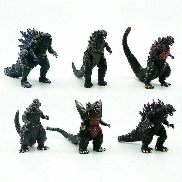 8 Godzilla vs. King Kong leksaksmodeller, King of Monsters leksaker, rörlig dockmodell leksak, pojkleksak