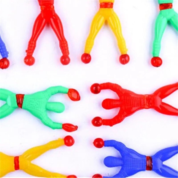 1 ~ 20 st Barnfestleksaker för män Roliga barn gynnar Elastiska Sticky Hands Toy Sticky Spiders Födelsedagsfest presenter Party Random Color 15pcs