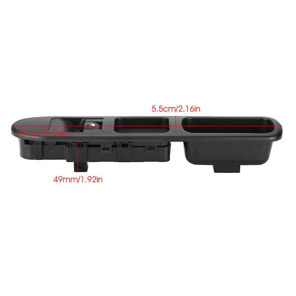Forreste Passager Side 4 Pins Power Window Control Switch Konsol Knap Til 207 3008 5008 09-15
