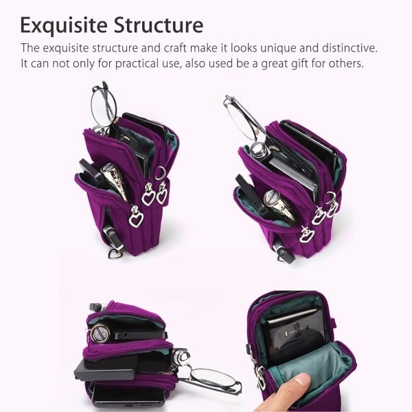 INF Skuldertaske til mobil - Purple