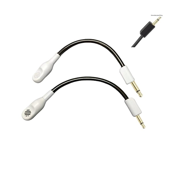 Mikrofon för BlackShark V2/V2 Pro Gaming Headset 3.5mm Mikrofonbom White