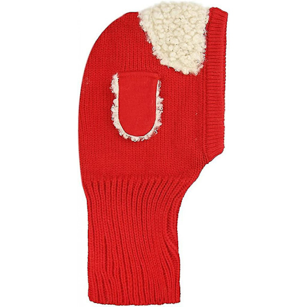 Baby Kids Varm Vinter Strikkede Plys Uld Hue Hat Søde Ørevarmer Hætte Halstørklæde Ski Cap Gave
