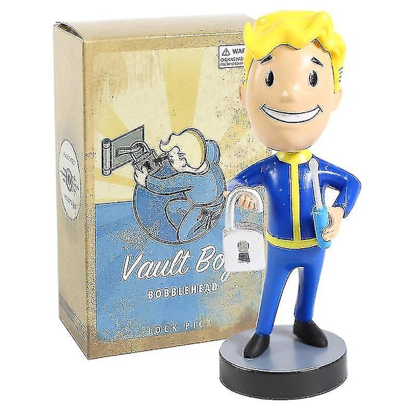 Fallout Vault Boy Bobble Head Dockfigur PVC Figur Samlarobjekt Leksaker 7 Stilar A Lock Pick