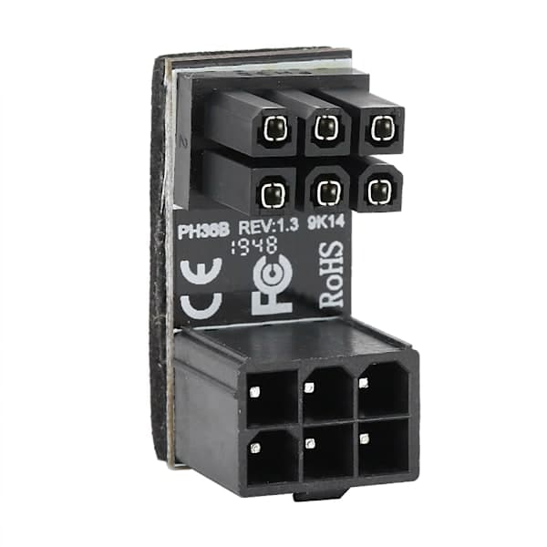 PH36B 6PIN 180 Graders Vinklet Strømadapter Interface Konverter Stik
