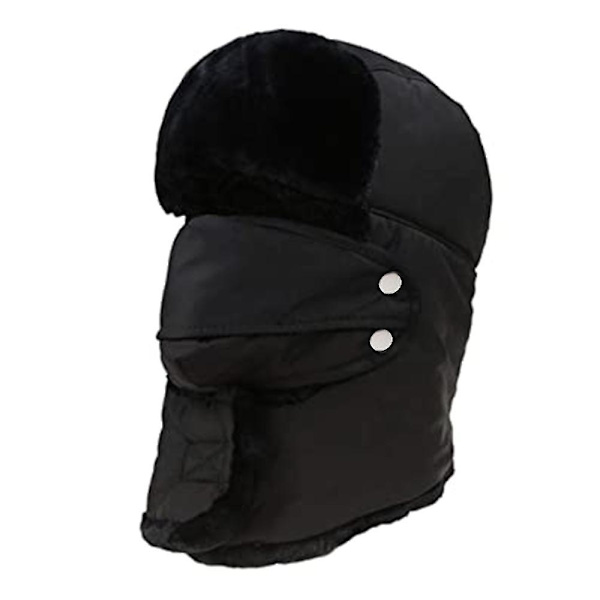 Unisex Vinterhue Med Øreklapper, Pelshat, Kunstig Pelshat