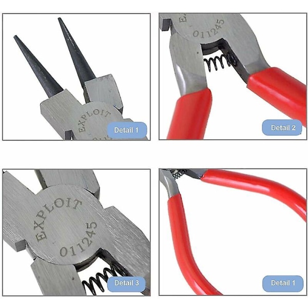 Msbd pyöreäpihdit Korut pyöreäpihdit Hiiliteräs Mini pyöreäpihdit Korujen helmityöhön ja DIY-koruihin Pyöreäpihdit työkalu