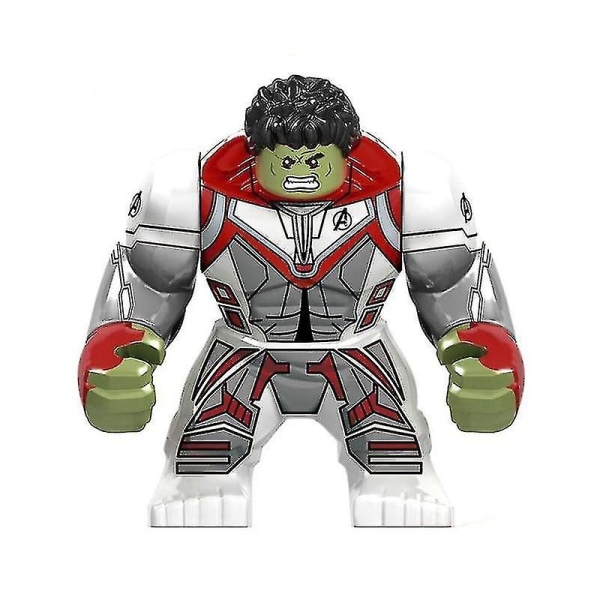 Superhelt byggeklodser legetøj, samlet byggeklodse humanoid model legetøj Hulk-496