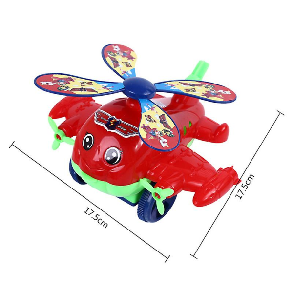 Baby Walker Leksak Hand Push Pull Walks Plane Rod Push Cart Single Rod Blink Eyes Drag L Plane With Bell