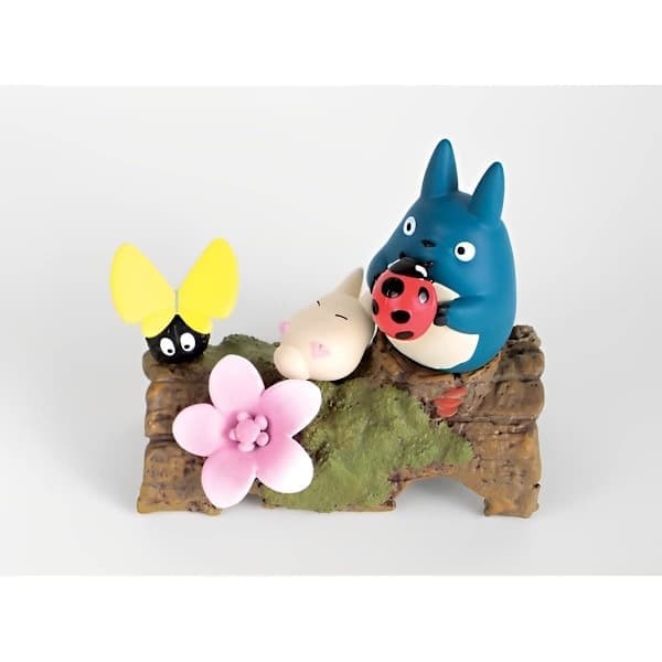 Min granne Totoro (Blommor och Totoro) samlarfigur för stapling och dekoration