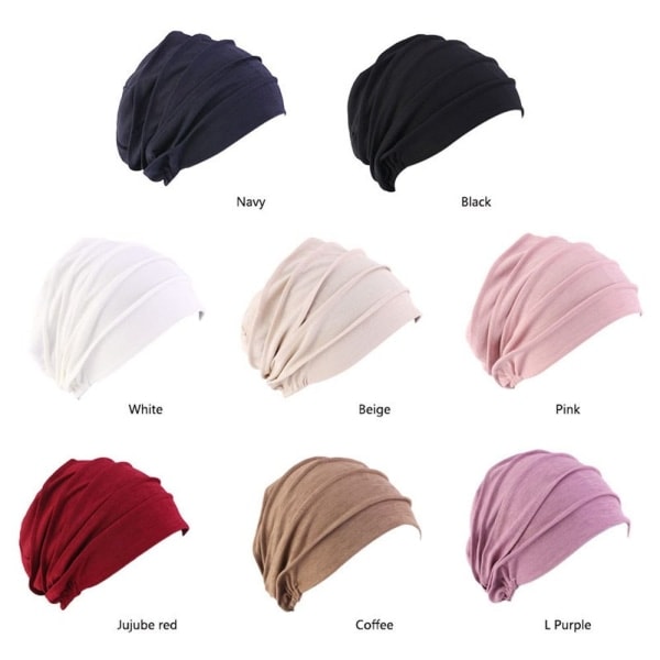 Naisten puuvillahattu Slouch Beanies Dark Red