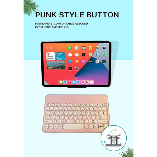 Ultra Tynd Retro Bluetooth Tastatur