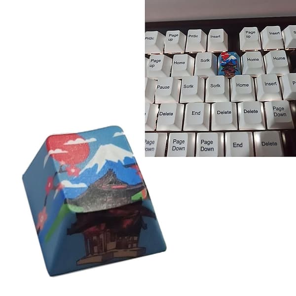 Passar för Cherry Mx Dip Dye Sculpture Keycap Mekanisk tangentbordsersättning Keycap