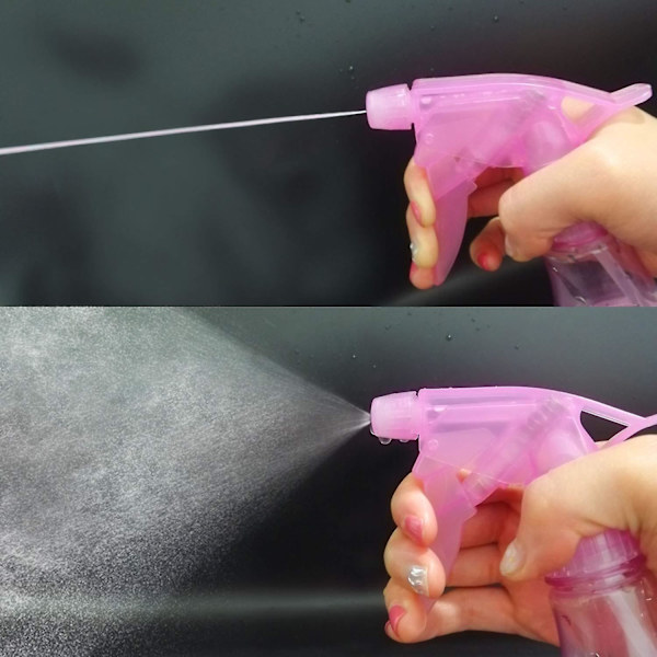 Sprayflaska, 250 ml justerbar spraybehållare för hår, växter och hemstädning, rosa