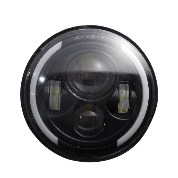 7 tommer runde LED-forlygter Hi/low Beam Halo Angel Eyes til Jeep Wrangler Jk