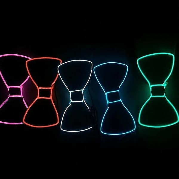 Led Herre Sløyfe Slips Lysende Blinkende For Jul Kveldsfest Dekorasjon