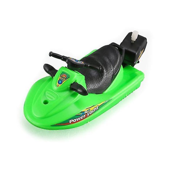 1 stk speedbådsskib oprulningslegetøj flyder i vand børnelegetøj Klassisk urlegetøj Vinterbruser Badelegetøj til børn Drengelegetøj Light Green
