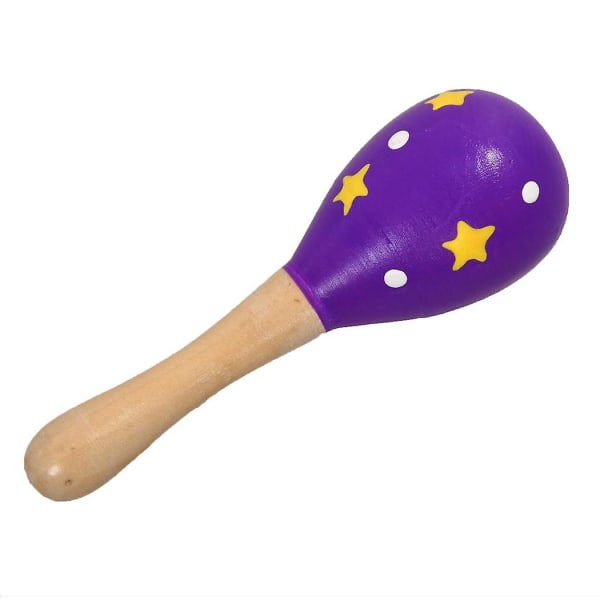 En trä maraca musikinstrument barnleksak